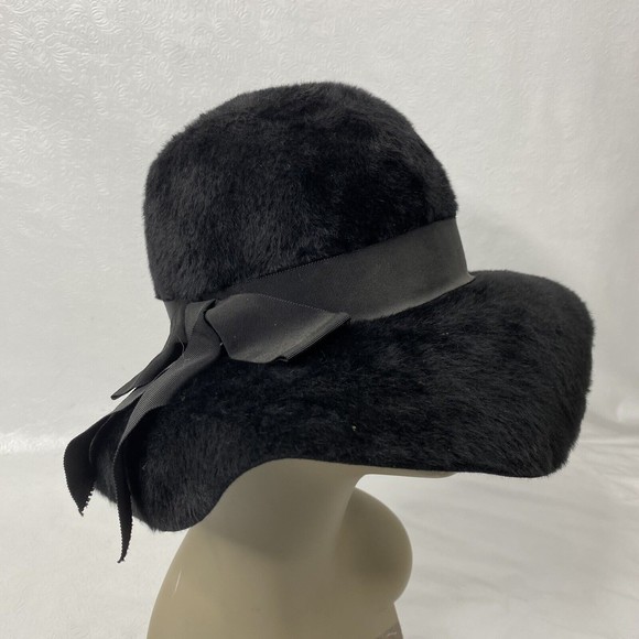Vintage Musketeer Austria Black Furry Bucket Hat - Picture 2 of 10